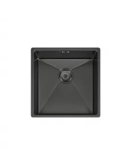 APS52283 Elite | Undermounted Sink 440x440 & Wastes | Gun Metal Gunmetal