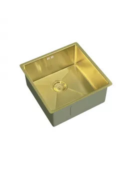 APS52284 Elite | Undermounted Sink 440x440 & Wastes | Brushed Brass Brushed Brass