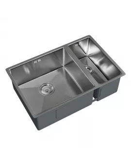 APS52292 Elite | 1.5 Undermounted Sink 670x440 & Wastes | Brushed S/S Brushed Steel