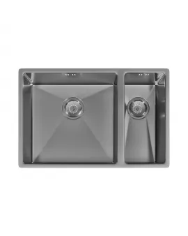 APS52292 Elite | 1.5 Undermounted Sink 670x440 & Wastes | Brushed S/S Brushed Steel