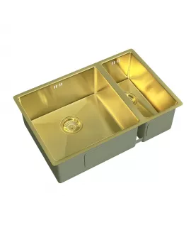APS52294 Elite | 1.5 Undermounted Sink 670x440 & Wastes | Brushed Brass Brushed Brass