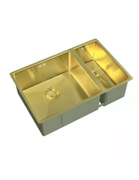 APS52294 Elite | 1.5 Undermounted Sink 670x440 & Wastes | Brushed Brass Brushed Brass
