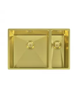 APS52294 Elite | 1.5 Undermounted Sink 670x440 & Wastes | Brushed Brass Brushed Brass