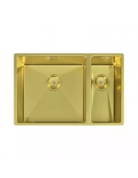 APS52294 Elite | 1.5 Undermounted Sink 670x440 & Wastes | Brushed Brass Brushed Brass
