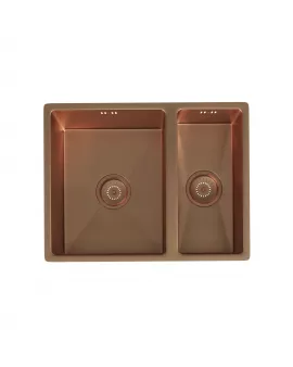 APS52297 Elite | 1.5 Undermounted Sink 555x440 & Wastes | Brushed Copper Brushed Copper