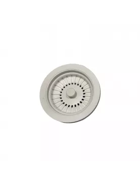 APS52344 Basket Strainer Kitchen Sink Waste Matt White Finish Matt White