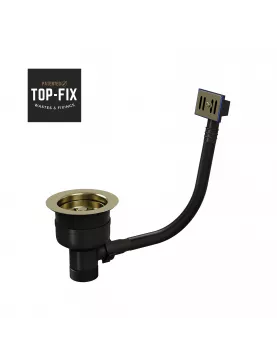 APS52565 Top Fix | Basket Str Waste & o/f | BB Brushed Brass