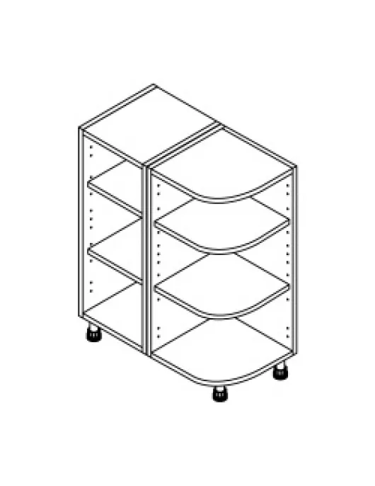 APS52613 720x300mm Base Curved Cabinet 