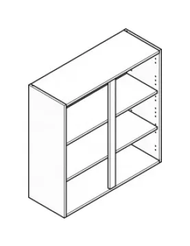 APS52639 900x1000mm Tall Wall Cabinet 