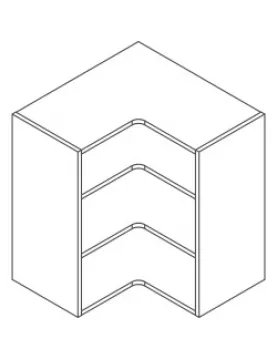 APS52640 900x650mm Tall Wall Corner Cabinet 