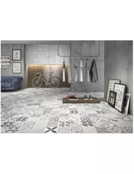 APS54796 geotile Vintage Negro 60.8x60.8 