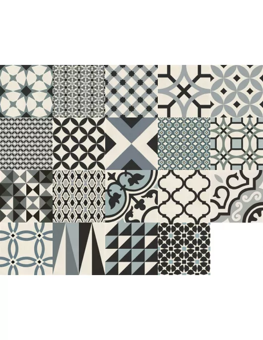 APS8576 D_segni decoro mix freddi 20x20cm Patterned