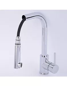 APS8657 Pull Out Spray Kitchen Mixer Tap Chrome